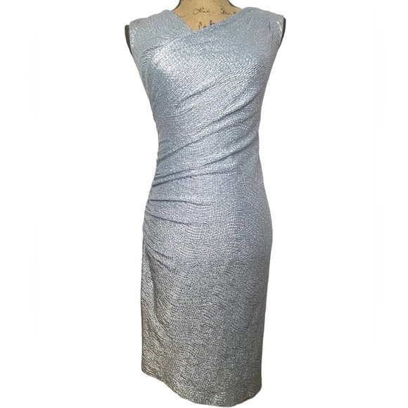 Cache Dresses & Skirts - Cache Shimmer Metallic Cocktail Dress